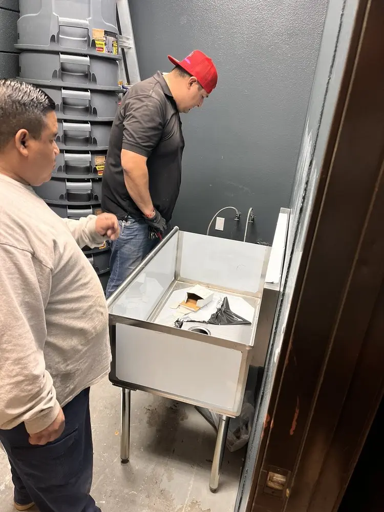 Commercial plumbing and sink installation in Macdona
